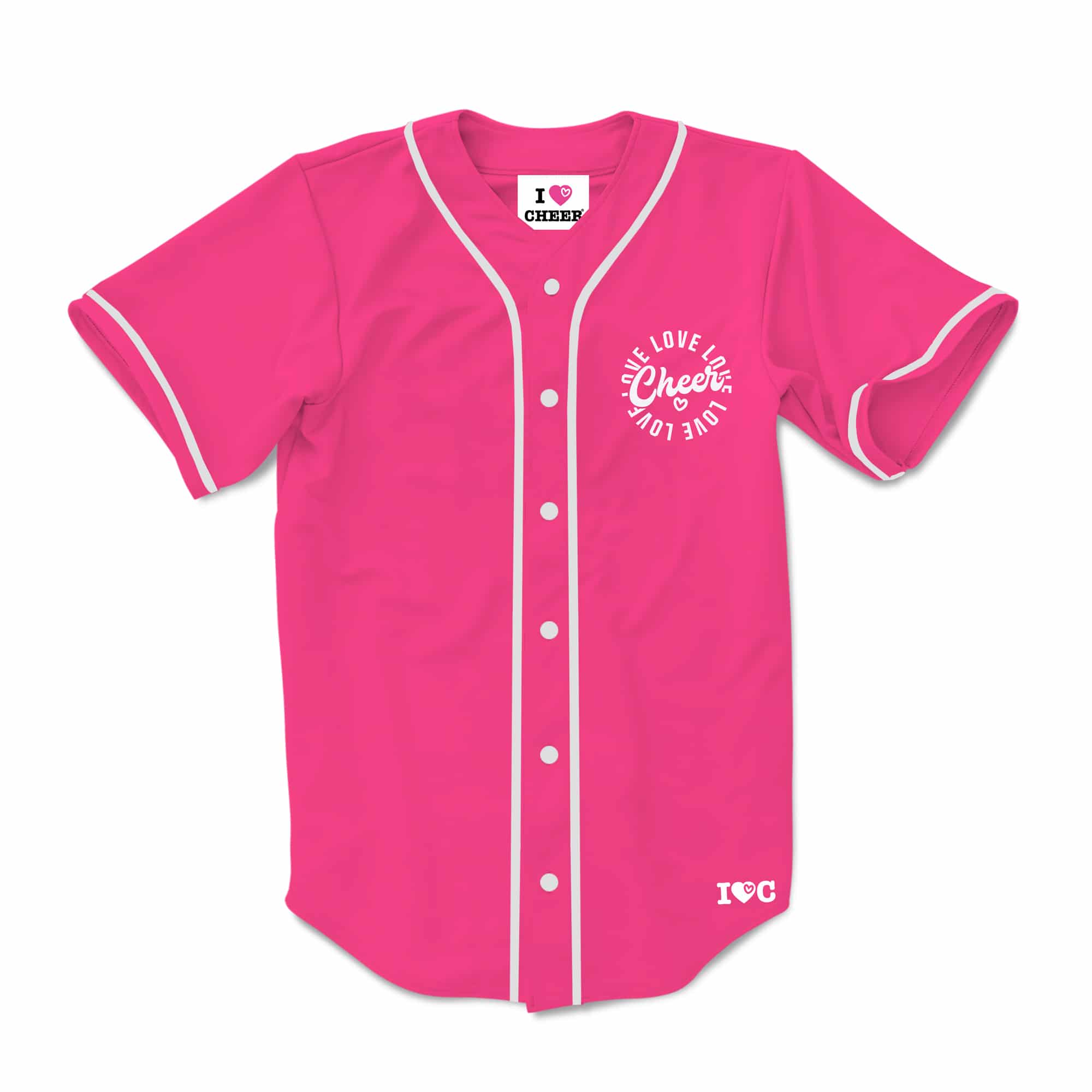 Pink Cheerleader Glitter Baseball 