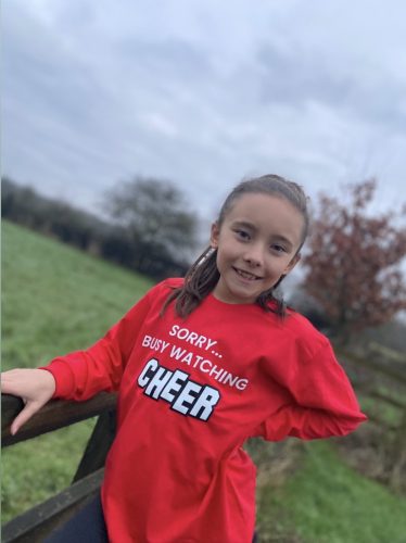 Red Sorry Busy Watching Cheer Long Sleeve T-Shirt photo review