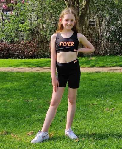 Black Personalised Crop Top and Shorts Set photo review