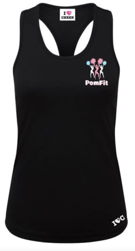 Black Pom Fit Recycled Racerback Vest photo review