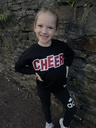 Black Cheer Inspired Sweatshirt photo review
